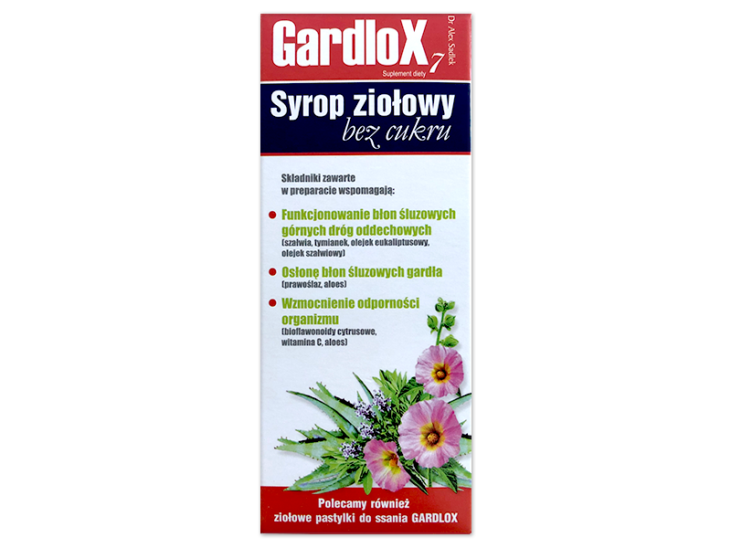 Gardlox 7, syrop bez cukru