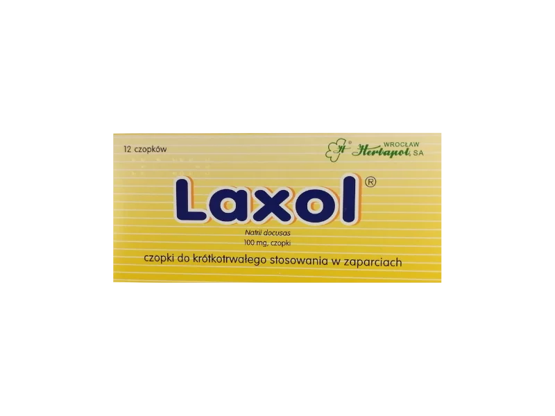 Zdjęcie Laxol, czopki, 100 mg