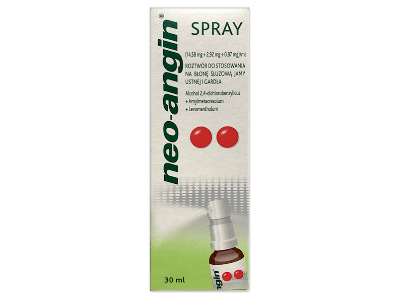 Neo-Angin Spray, aerozol do jamy ustnej