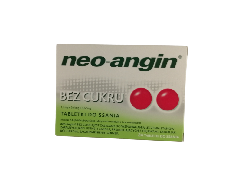 Neo-Angin bez cukru, tabletki do ssania