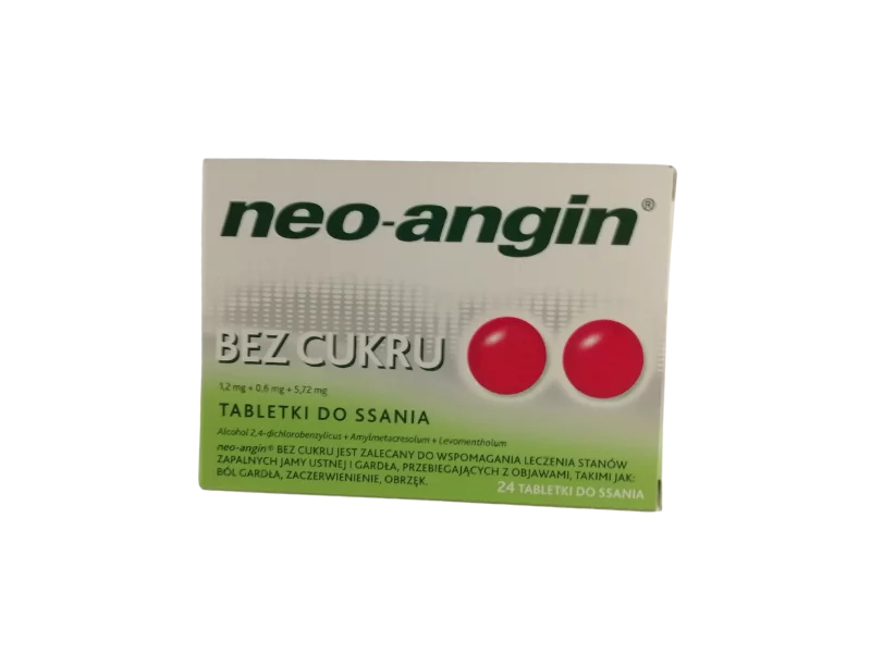 Zdjęcie Neo-Angin bez cukru, tabletki do ssania