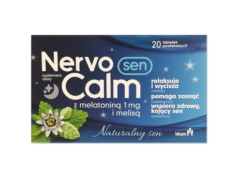 NervoCalm Sen z melatoniną i melisą, tabletki powlekane