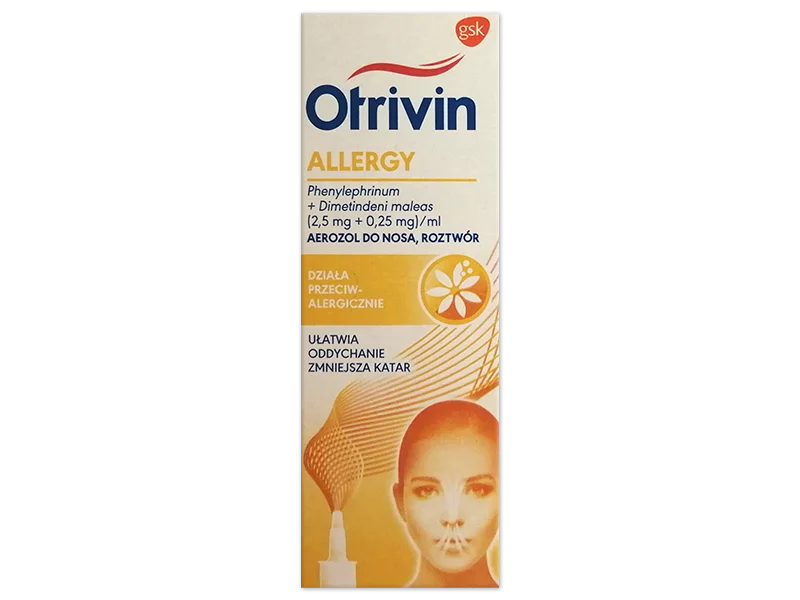 Zdjęcie Otrivin Allergy, aerozol do nosa, 2,5 mg+0,25 mg