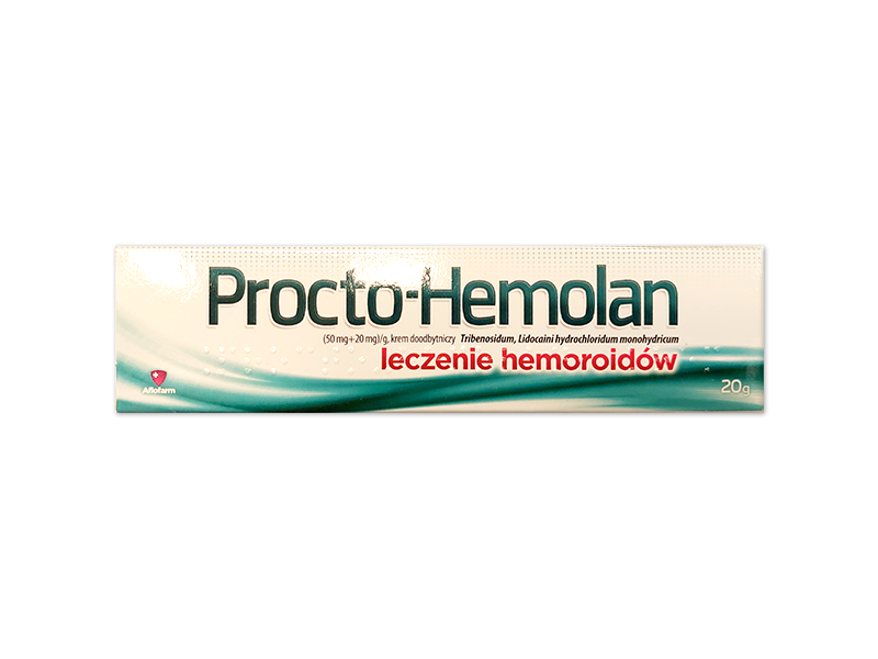 Procto-hemolam, krem doodbytniczy, 50 mg+20 mg/g