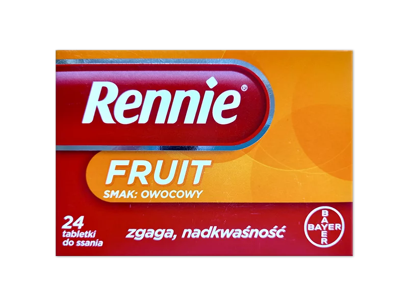 Zdjęcie Rennie Fruit, tabletki do ssania