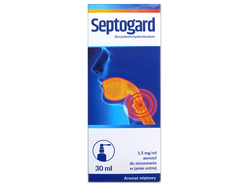 Zdjęcie Septogard, aerozol do jamy ustnej, 1,5 mg/ml