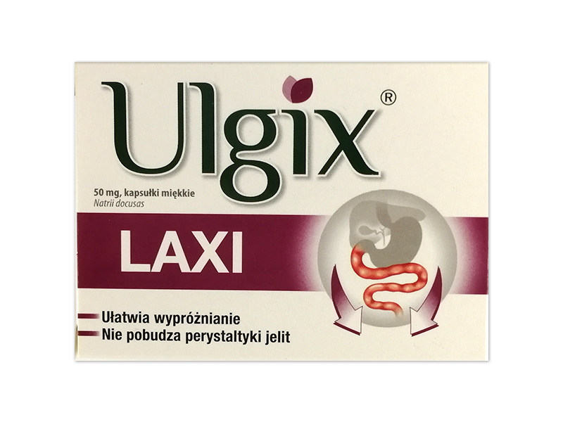 Ulgix Laxi, kapsułki miękkie, 50 mg