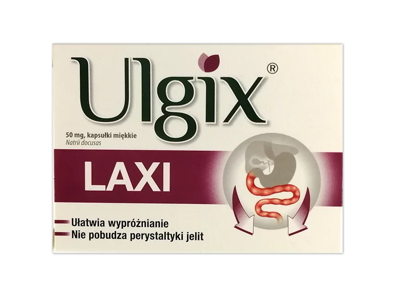 Zdjęcie Ulgix Laxi, kapsułki miękkie, 50 mg