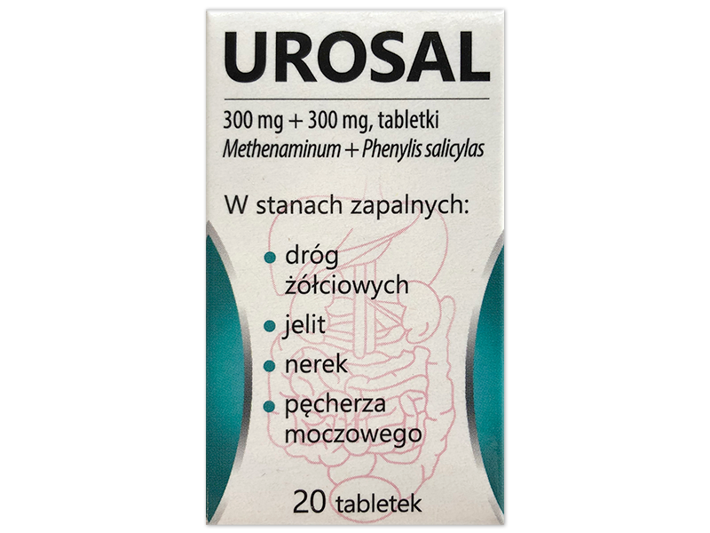 Urosal, tabletki, 300 mg +300 mg