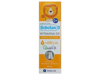 Zdjęcie produktu Bobolen Witamina D3, krople, 400 j.m.