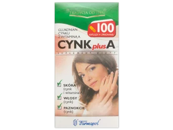 Zdjęcie produktu Cynk Plus A, kapsułki twarde