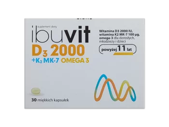 Zdjęcie produktu Ibuvit D3 2000+K2 MK-7 Omega 3, kapsułki