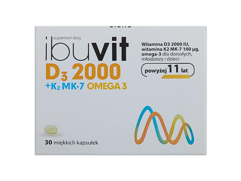 Ibuvit D3 2000+K2 MK-7 Omega 3, kapsułki