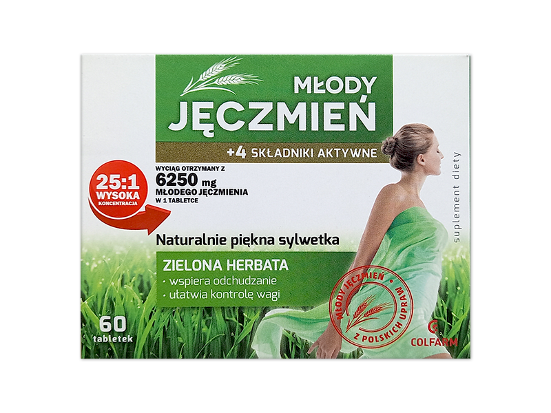 Młody Jęczmień, tabletki/Colfarm