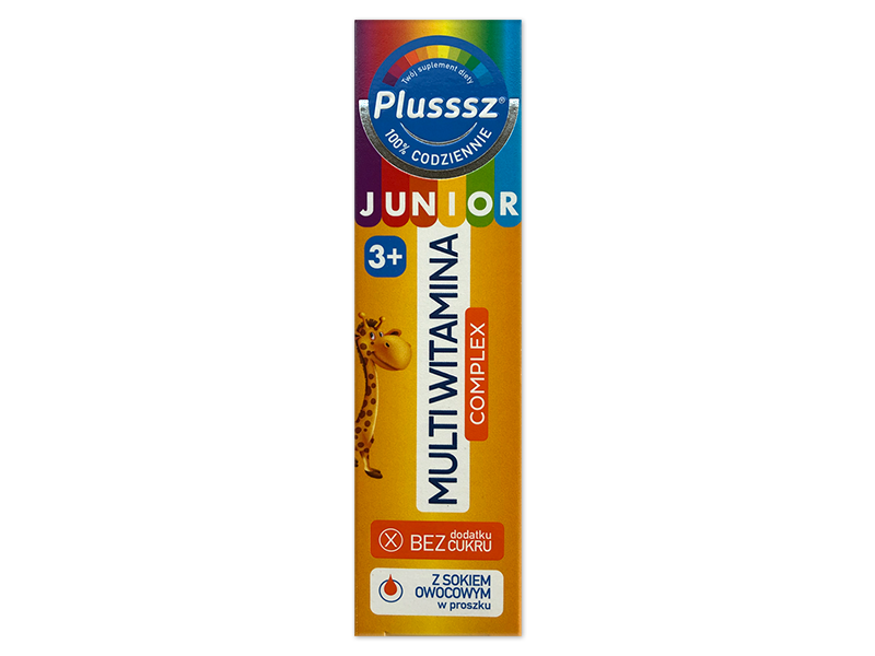 Plusssz Junior Multiwitamina Complex, tabletki musujące