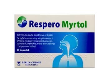 Zdjęcie produktu Respero Myrtol, kapsułki dojelitowe, 300 mg