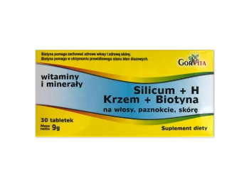 Zdjęcie produktu Silicum + H, Krzem + Biotyna, tabletki