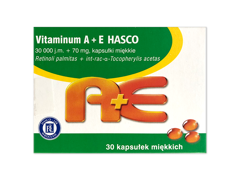 Vitaminum A + E Hasco, kapsułki