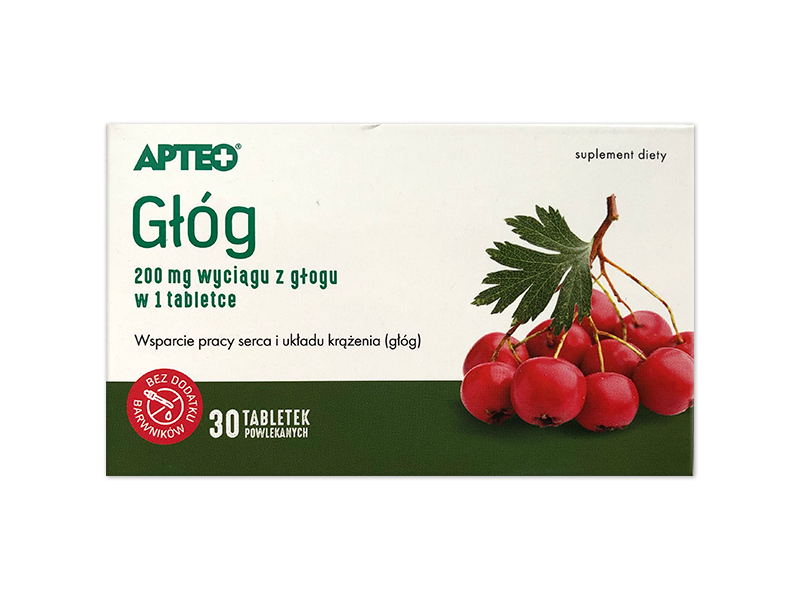 Apteo Głóg,  tabletki powlekane, 100 mg