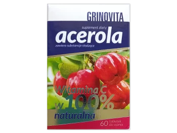 Zdjęcie produktu Acerola Grinovita, tabletki do ssania