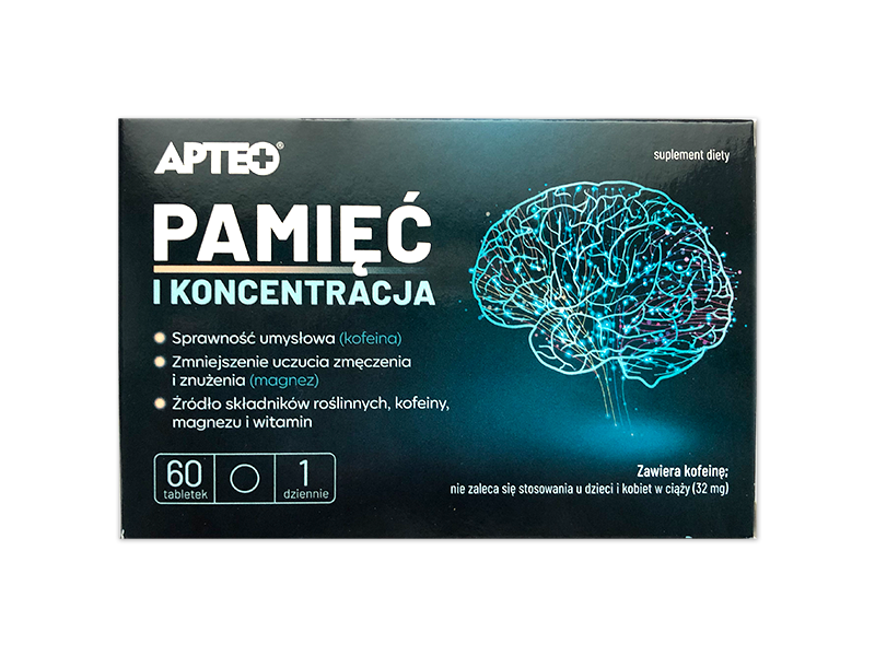 Apteo Pamięć i koncentracja, tabletki