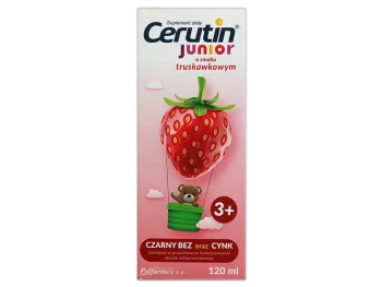 Zdjęcie produktu Cerutin Junior Truskawka, syrop