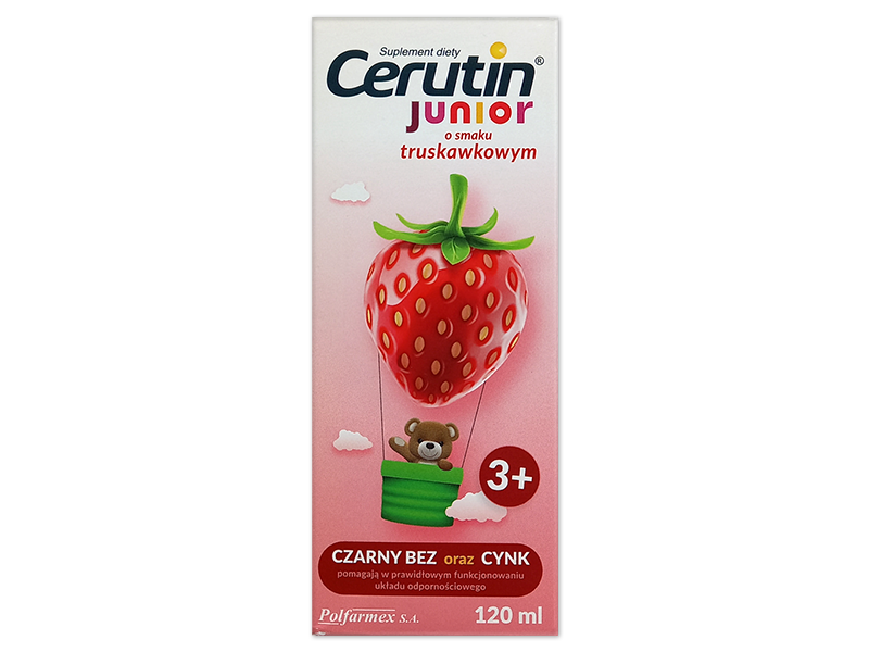 Cerutin Junior Truskawka, syrop