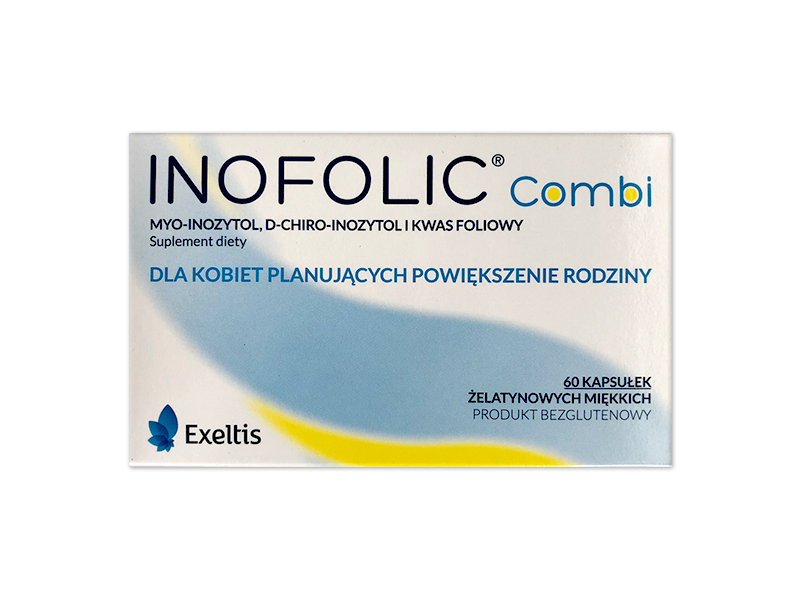 Inofolic combi, kapsułki, 550mg+13,8mg+200µg