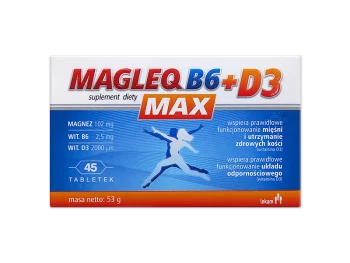 Zdjęcie produktu MagleQ B6 Max + D3, tabletki