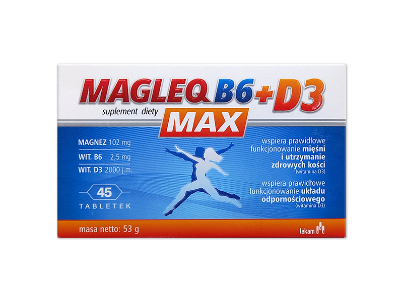 MagleQ B6 Max + D3, tabletki