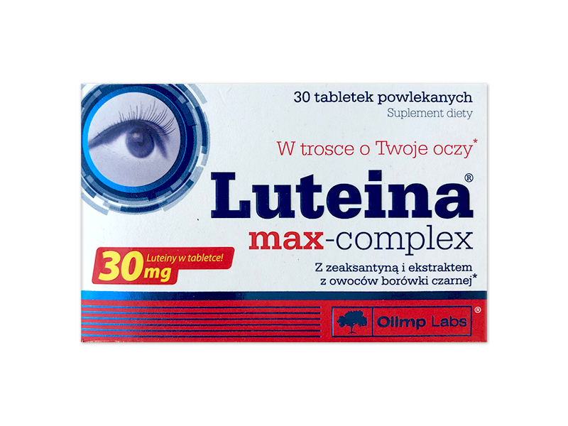 Olimp Luteina Max-Complex, tabletki, 30mg+2,5mg+50mg