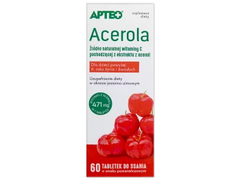 Zdjęcie produktu Apteo Acerola, tabletki do ssania, 471 mg