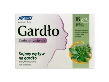 Zdjęcie produktu Apteo Gardło szałwia-tymianek, pastylki do ssania