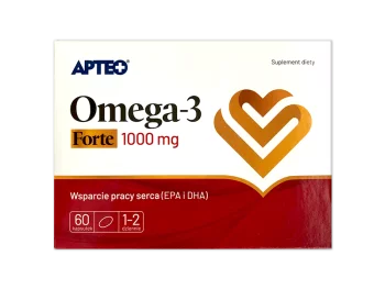 Zdjęcie produktu Apteo Omega-3 Forte, kapsułki, 1000 mg