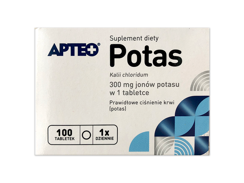 Apteo Potas, tabletki