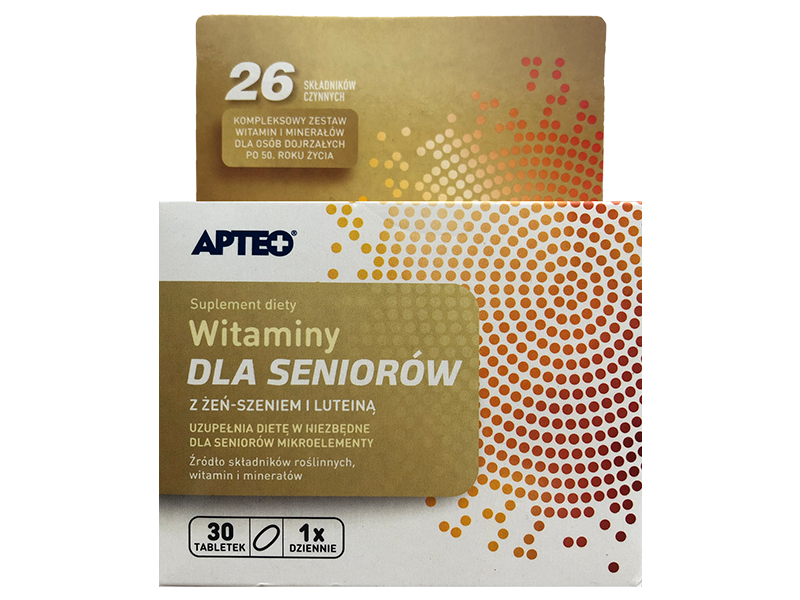 Apteo Witaminy dla seniorów, tabletki