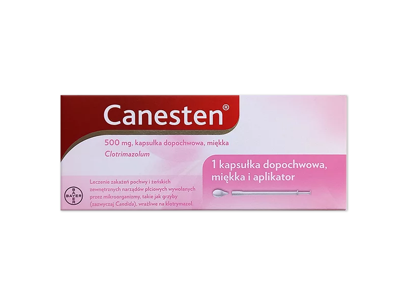 Zdjęcie Canesten, kapsułki dopochwowe, 500 mg