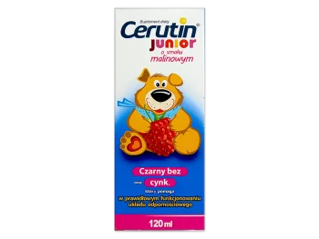 Zdjęcie produktu Cerutin Junior Malina, syrop