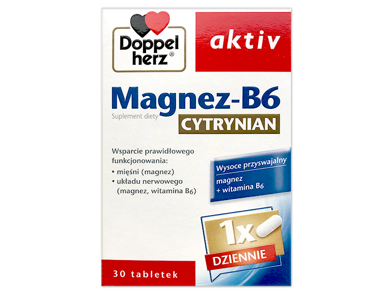 Doppelherz aktiv Magnez-B6 Cytrynian, tabletki