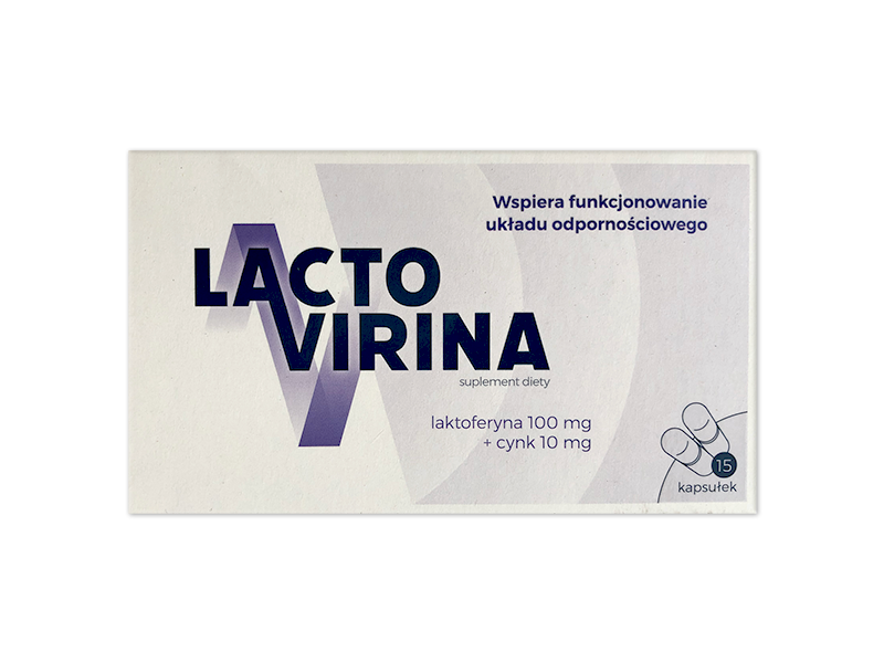 Lactovirina, kapsułki twarde, 100mg+10mg