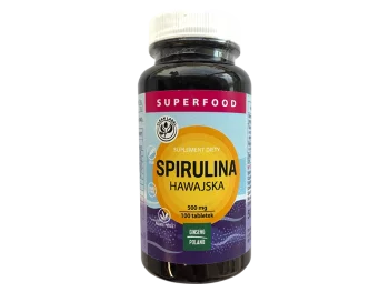 Zdjęcie produktu Spirulina Hawajska, kapsułki, 500 mg