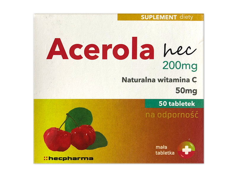 Acerola hec, tabletki, 200mg