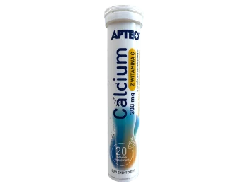 Zdjęcie produktu Apteo Calcium z witaminą C, tabletki, 300 mg + 60 mg