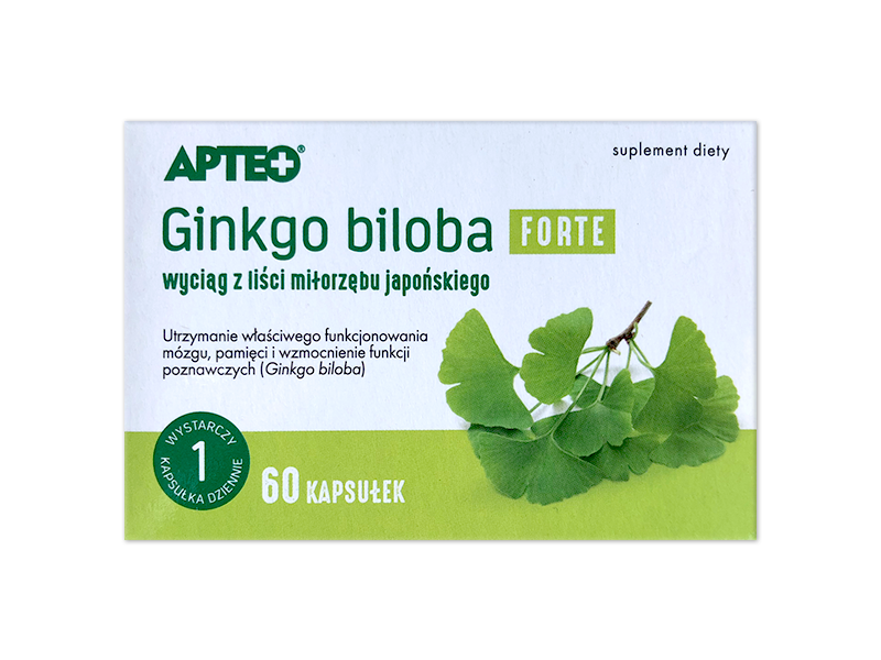 Apteo Ginkgo biloba Forte, tabletki, 100 mg