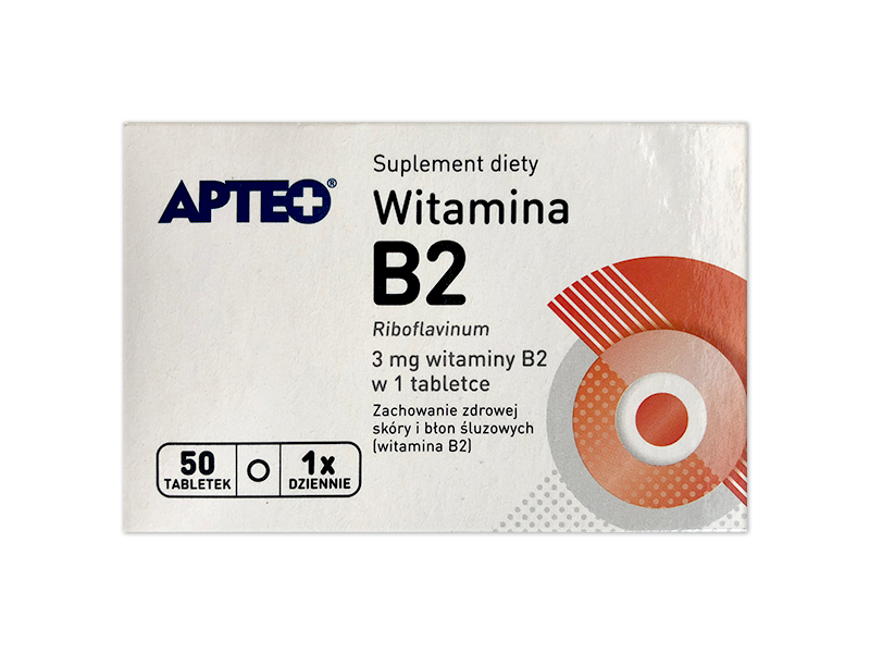 Apteo Witamina B2, tabletki