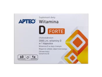 Zdjęcie produktu Apteo Witamina D Forte, kapsułki, 2000 j.m.