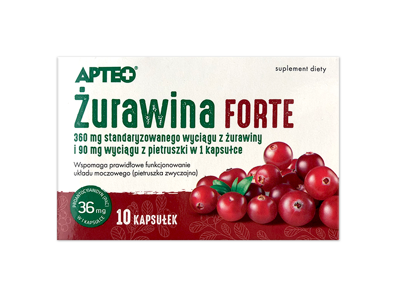 Apteo Żurawina Forte, kapsułki