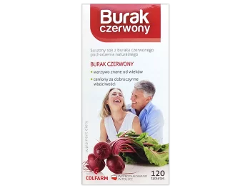 Zdjęcie produktu Burak czerwony, tabletki, 500mg/Colfarm