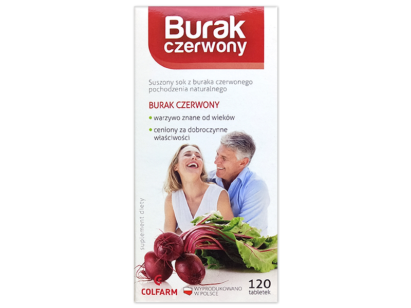 Burak czerwony, tabletki, 500mg/Colfarm