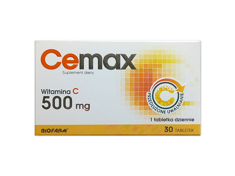 CeMax, tabletki o przedłużonym uwalnianiu, 500 mg